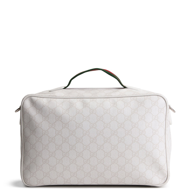 GUCCI GG Supreme Travel Bag - White