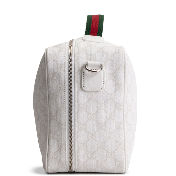 GUCCI GG Supreme Travel Bag - White
