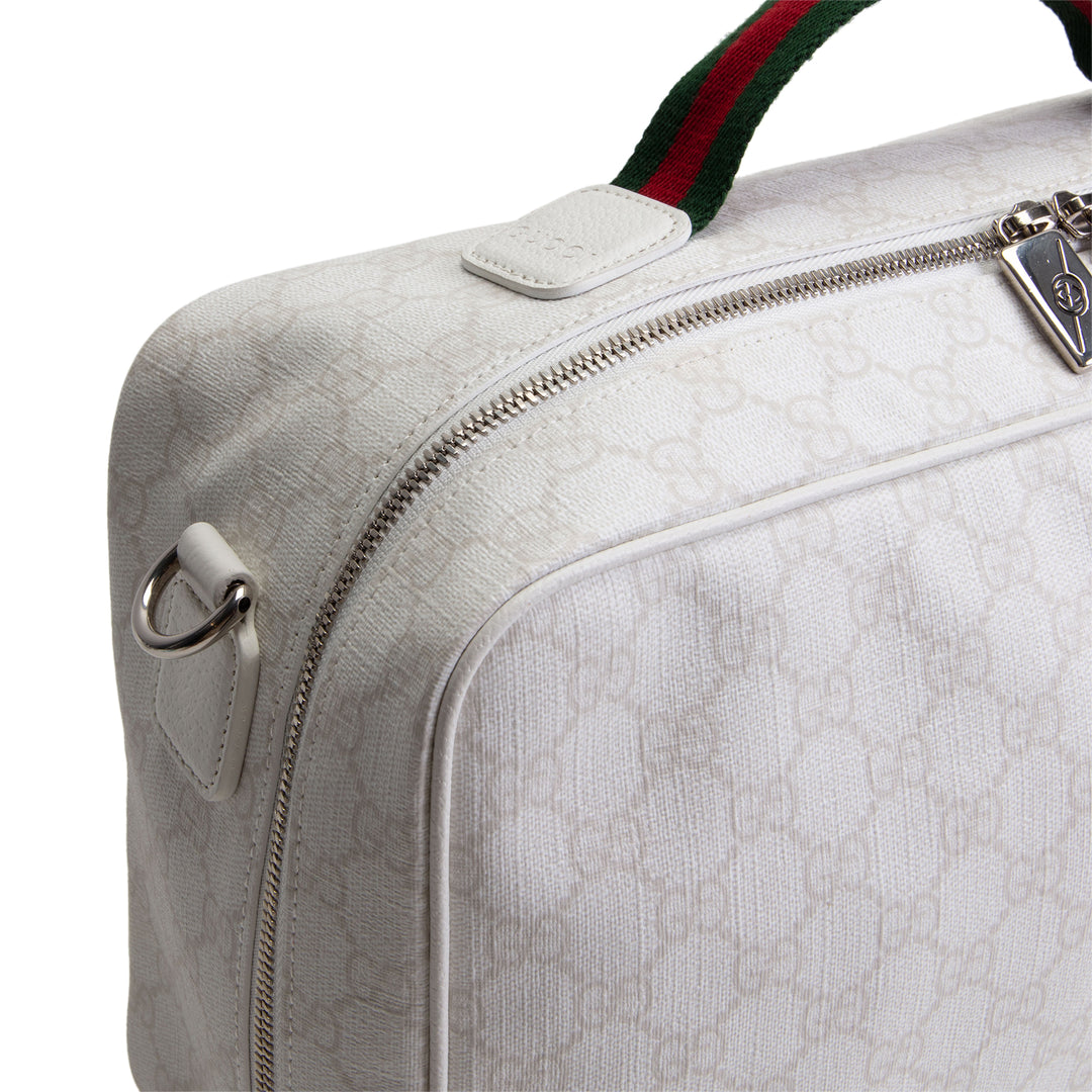 GUCCI GG Supreme Travel Bag - White