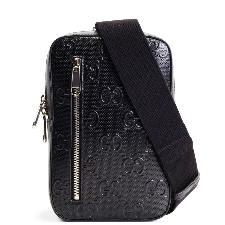 GUCCI Embossed Sling - Black