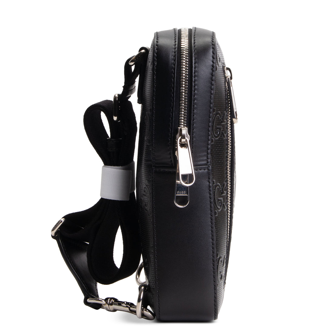 GUCCI Embossed Sling - Black
