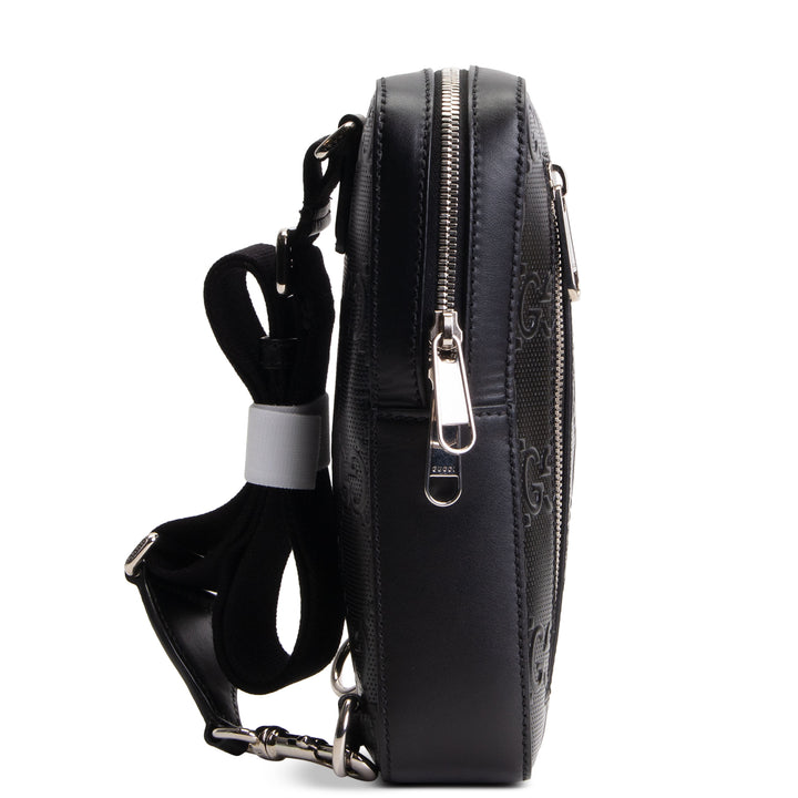 GUCCI Embossed Sling - Black