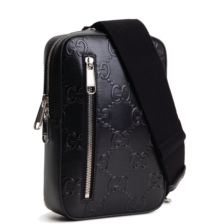 GUCCI Embossed Sling - Black