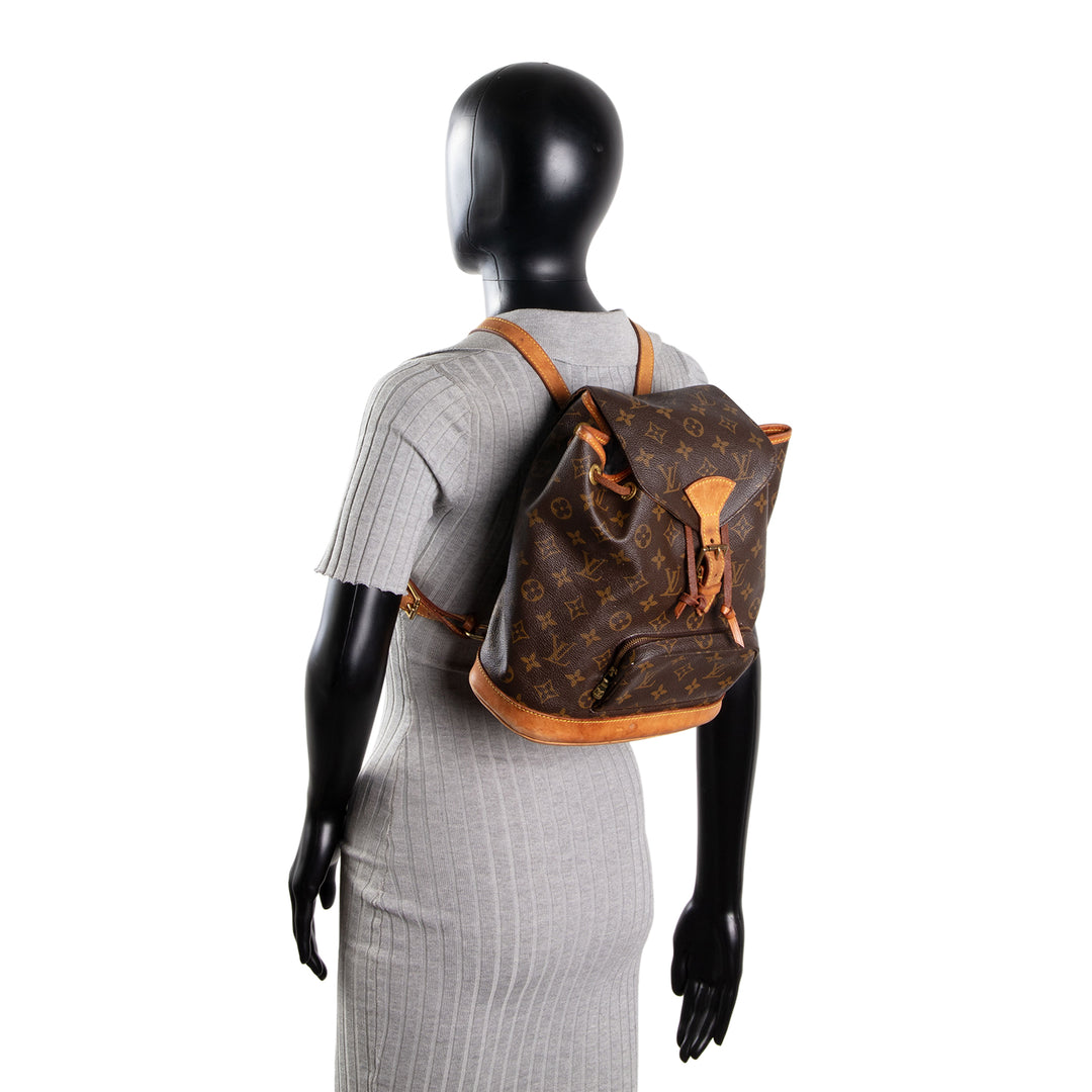 LOUIS VUITTON Vintage Montsouris Backpack MM Monogram OUTLET FINAL SALE