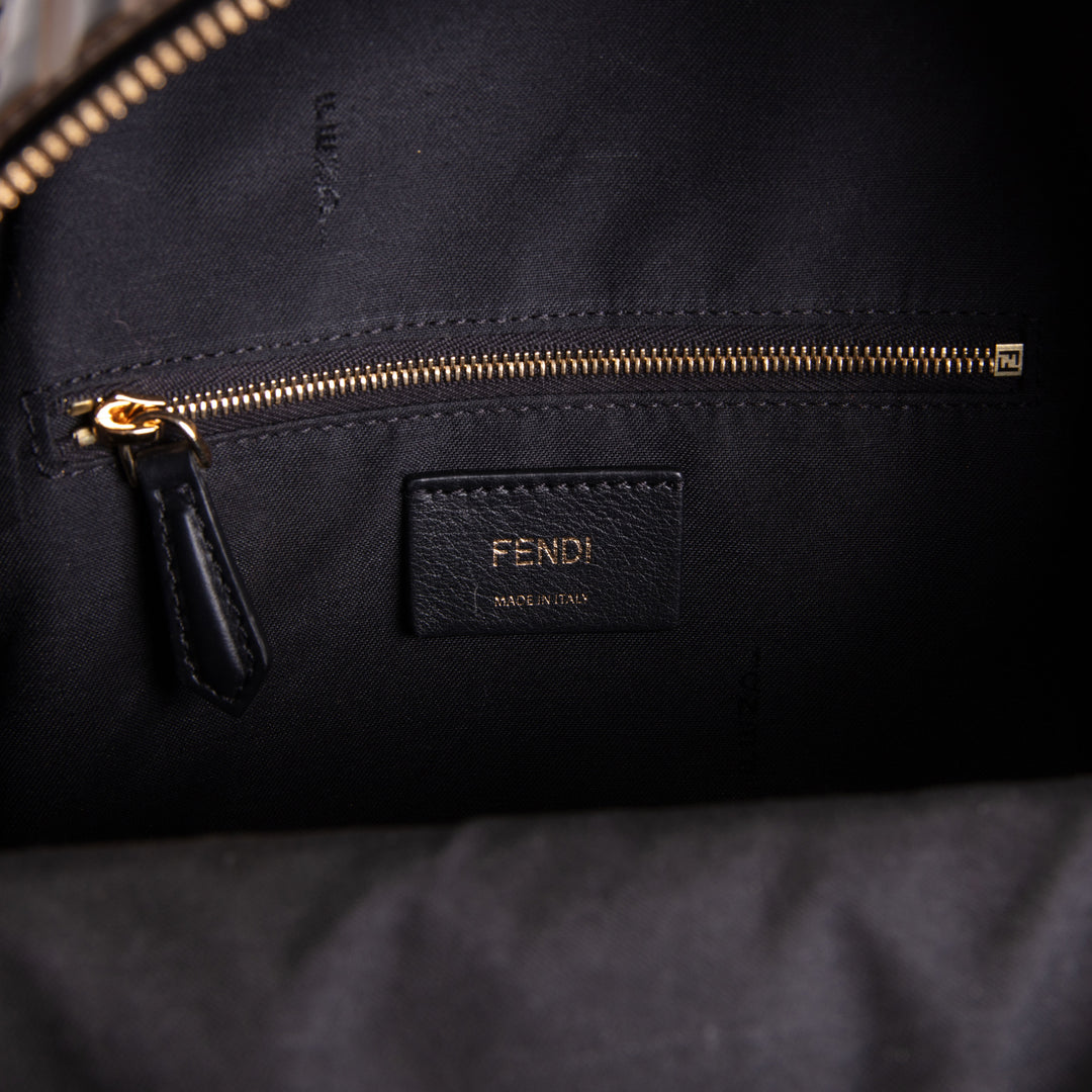 FENDI Zucca Embossed Mini Backpack - Tobacco
