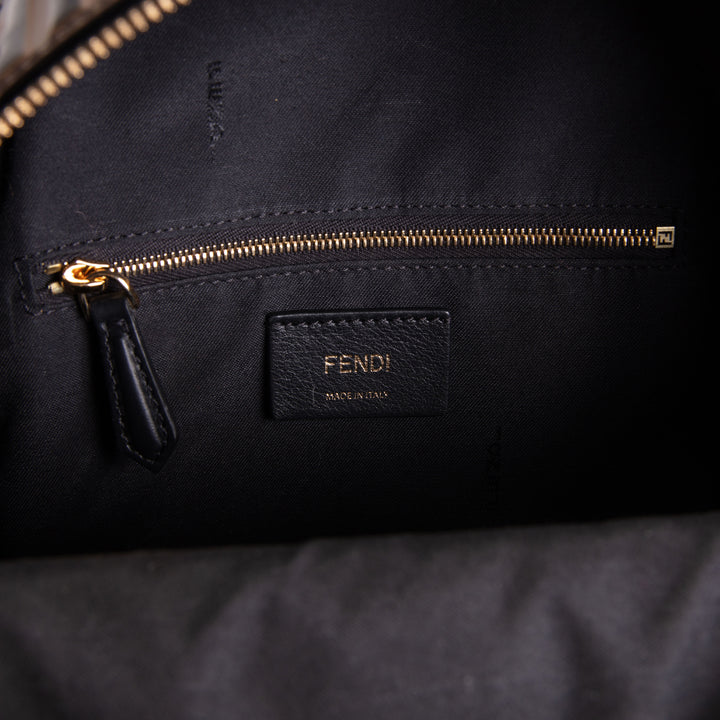 FENDI Zucca Embossed Mini Backpack - Tobacco