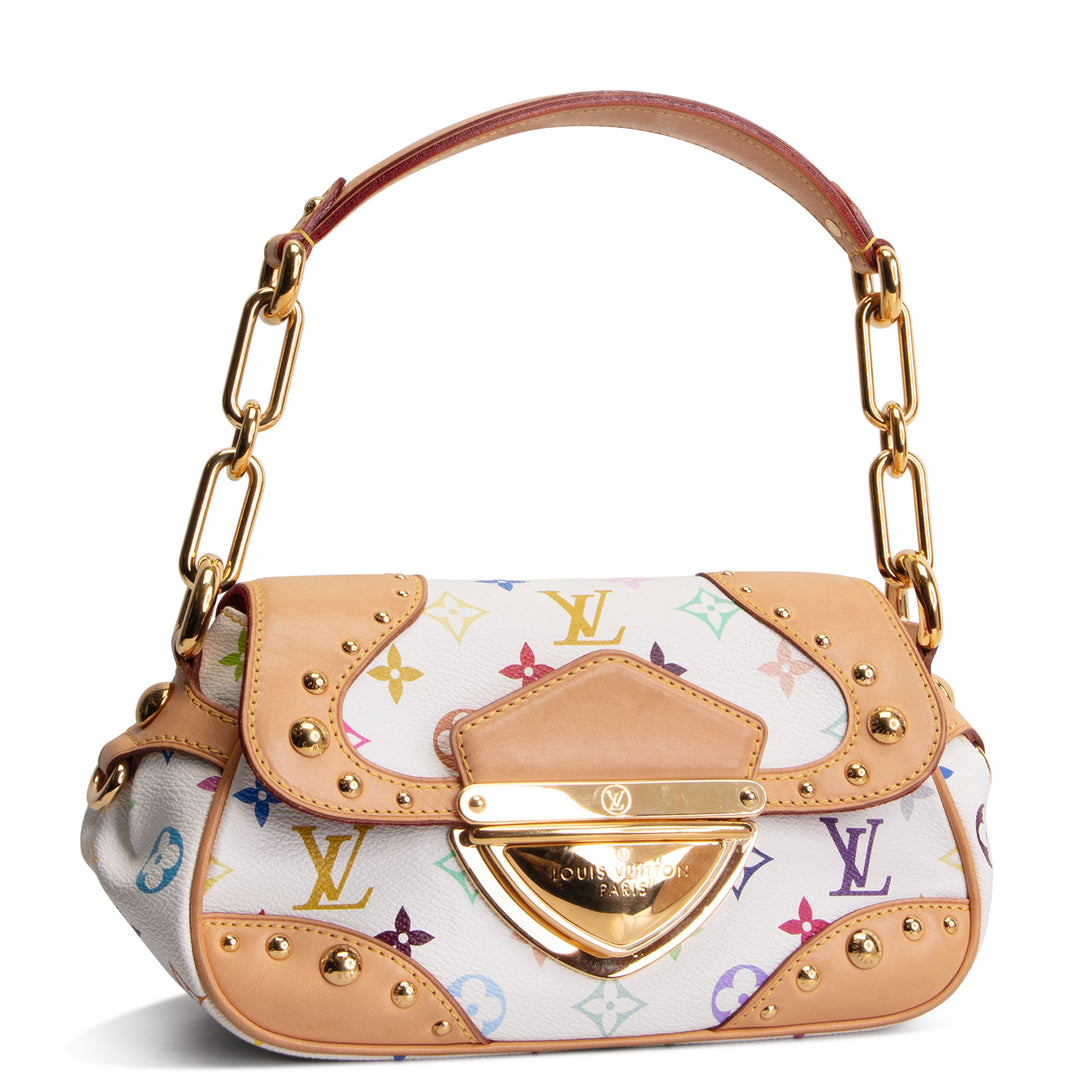 LOUIS VUITTON Monogram Multicolore Marilyn Shoulder Bag - White