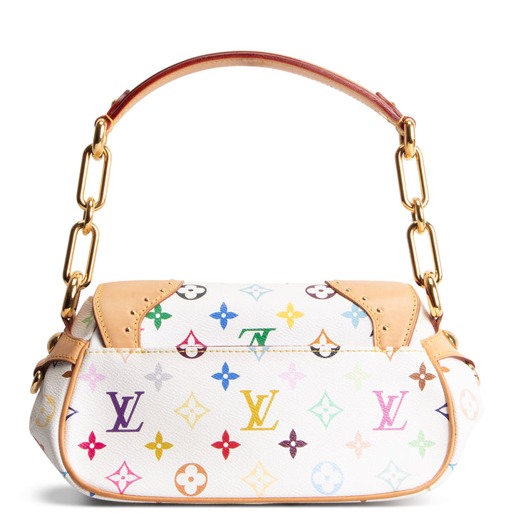 LOUIS VUITTON Monogram Multicolore Marilyn Shoulder Bag - White