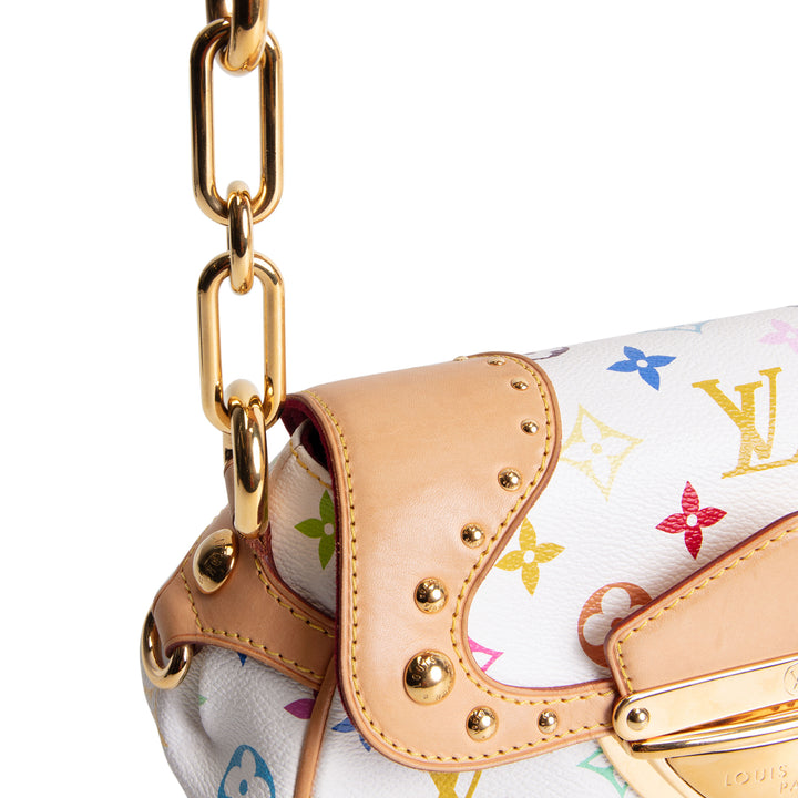 LOUIS VUITTON Monogram Multicolore Marilyn Shoulder Bag - White