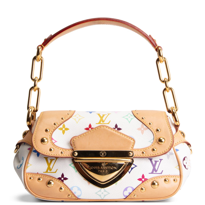 LOUIS VUITTON Monogram Multicolore Marilyn Shoulder Bag - White