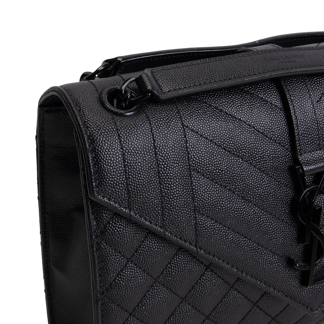 SAINT LAURENT Grain de Poudre Triquilt Medium Envelope Bag