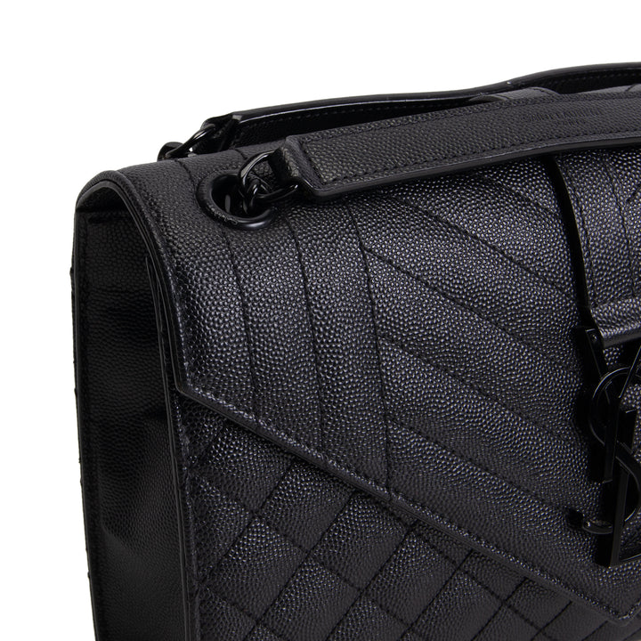 SAINT LAURENT Grain de Poudre Triquilt Medium Envelope Bag