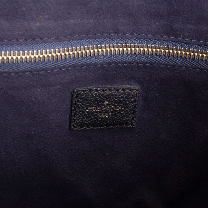 LOUIS VUITTON Giant Monogram Empreinte Neverfull MM w/ Pouch - Black