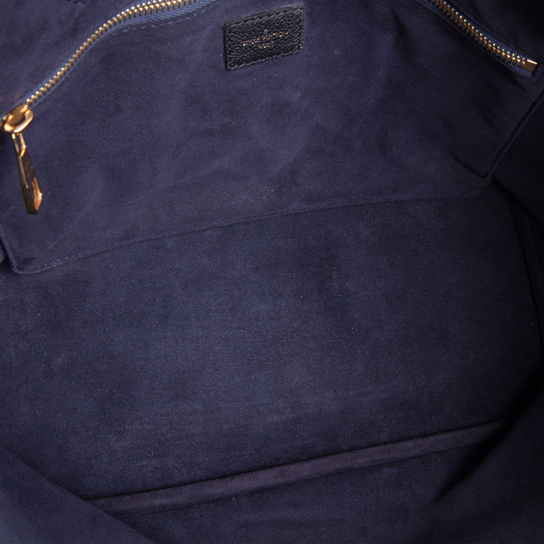 LOUIS VUITTON Giant Monogram Empreinte Neverfull MM w/ Pouch - Black