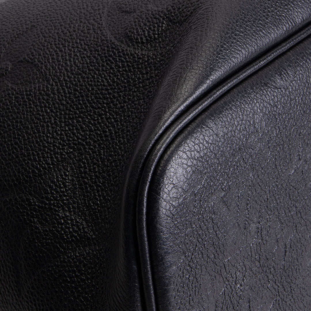 LOUIS VUITTON Giant Monogram Empreinte Neverfull MM w/ Pouch - Black