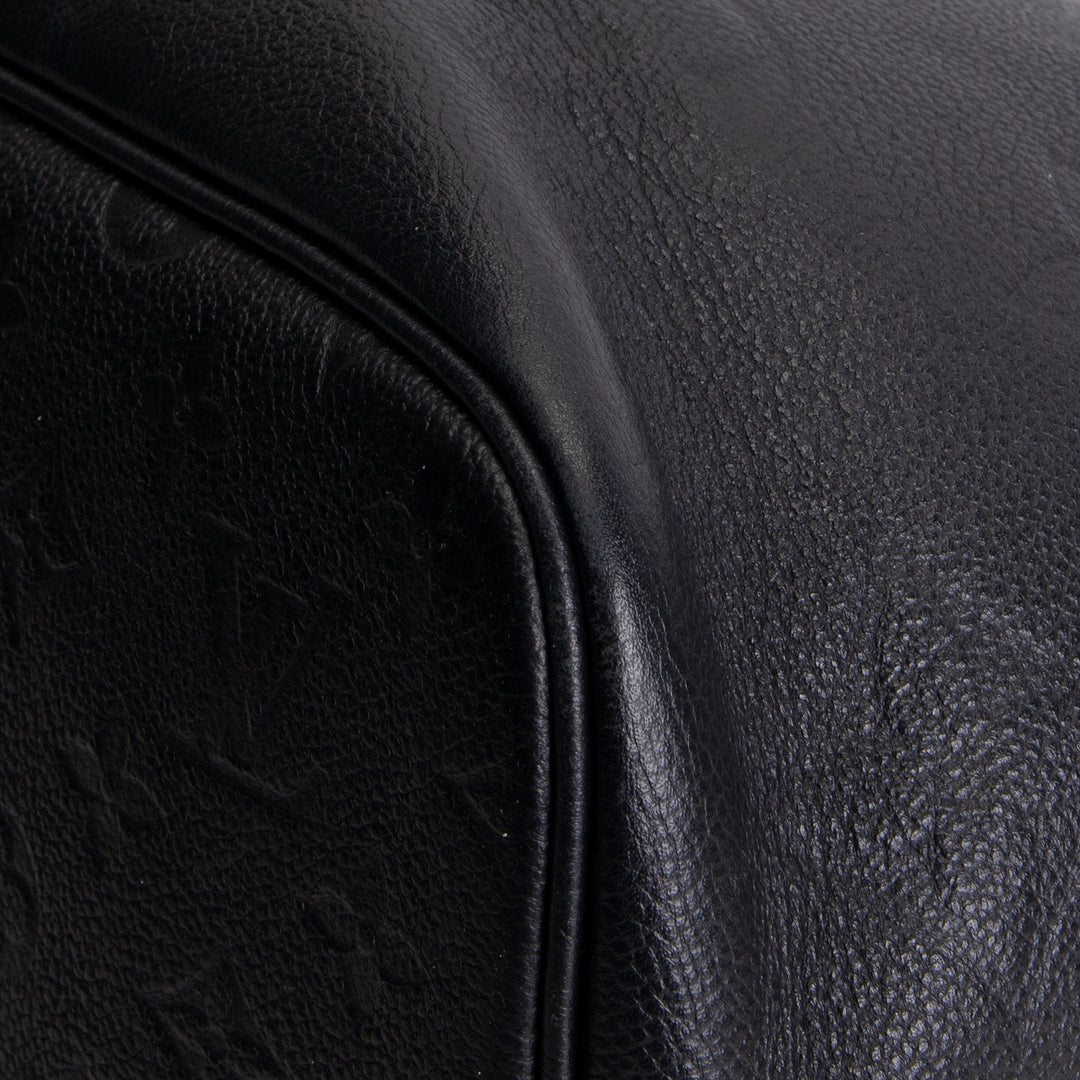 LOUIS VUITTON Giant Monogram Empreinte Neverfull MM w/ Pouch - Black