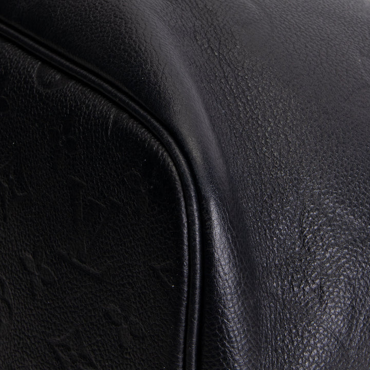 LOUIS VUITTON Giant Monogram Empreinte Neverfull MM w/ Pouch - Black