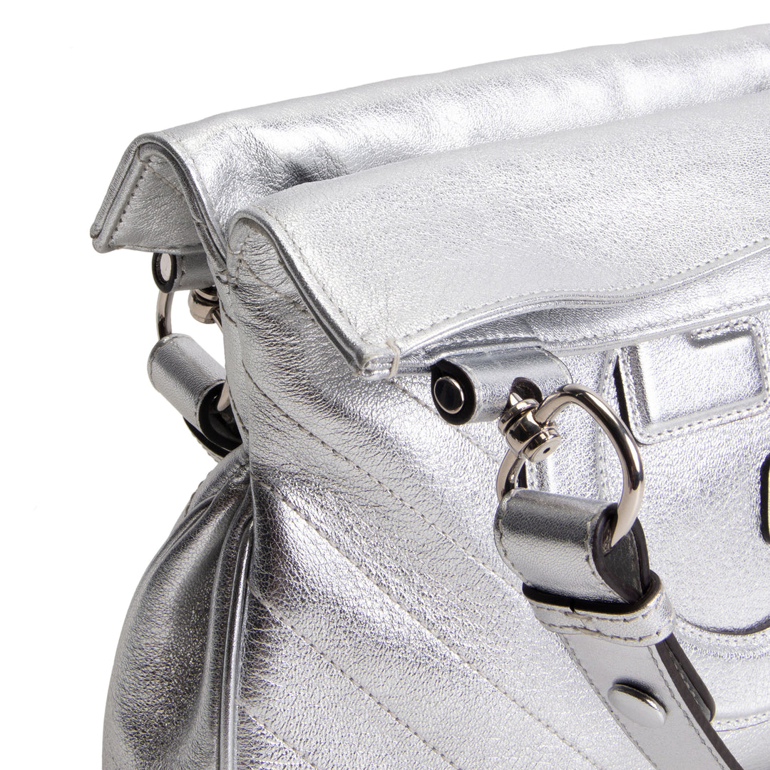 GUCCI Small Sakai Blondie Shopping Bag - Metallic Silver
