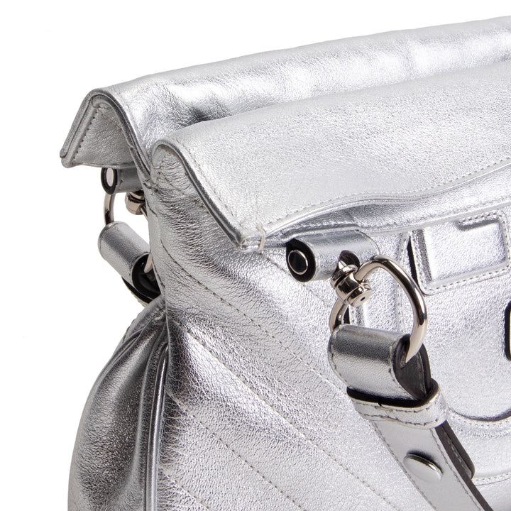 GUCCI Small Sakai Blondie Shopping Bag - Metallic Silver