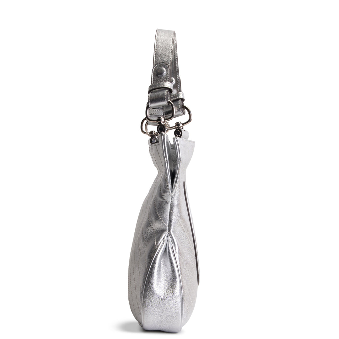GUCCI Small Sakai Blondie Shopping Bag - Metallic Silver