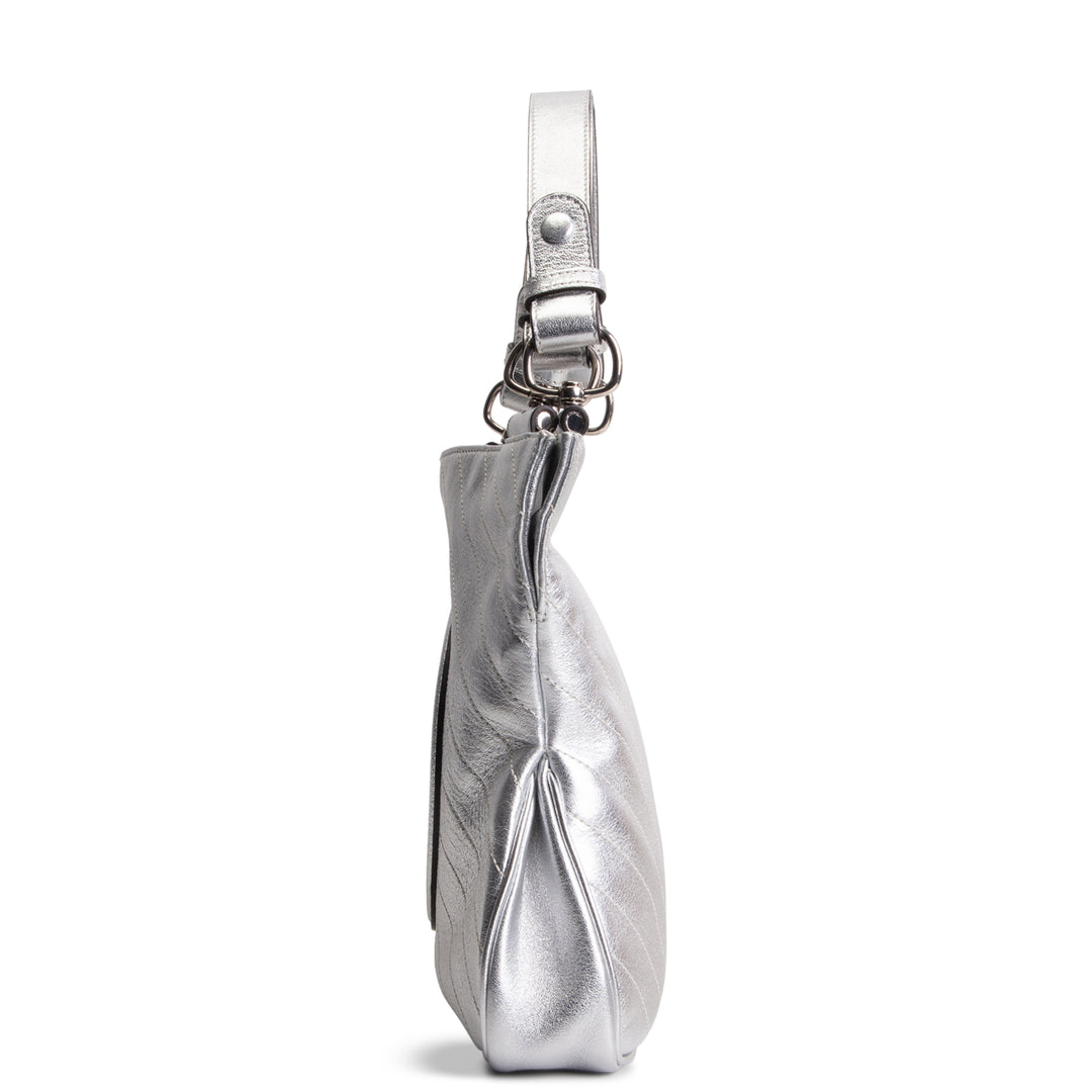 GUCCI Small Sakai Blondie Shopping Bag - Metallic Silver