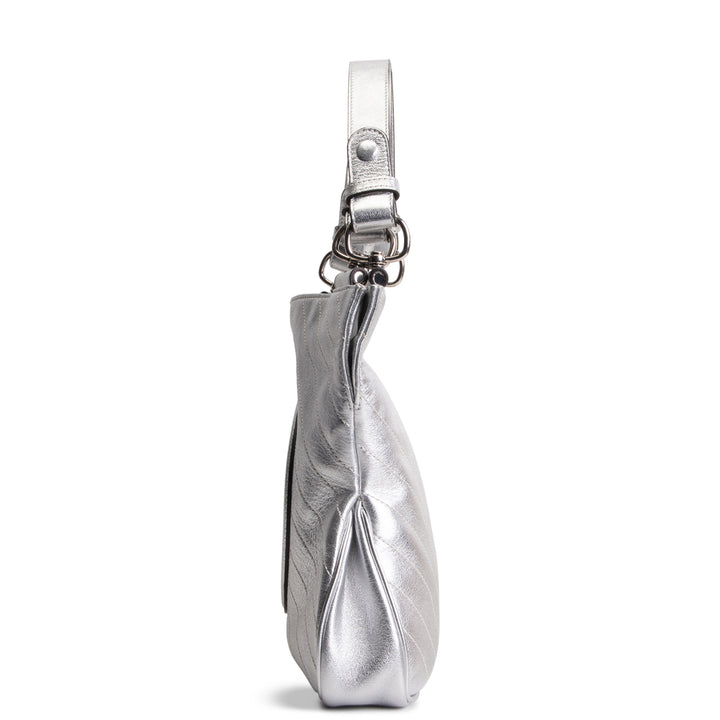 GUCCI Small Sakai Blondie Shopping Bag - Metallic Silver