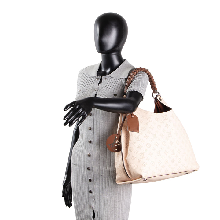 LOUIS VUITTON Mahina Carmel Hobo - Cream