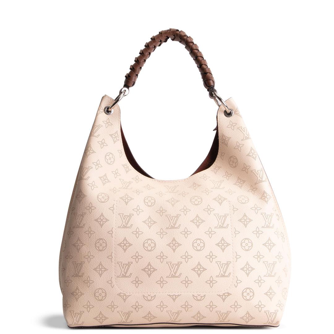LOUIS VUITTON Mahina Carmel Hobo - Cream