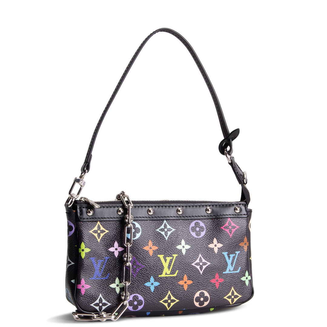 LOUIS VUITTON x TM Monogram Multicolore Pochette Accessoires - Black