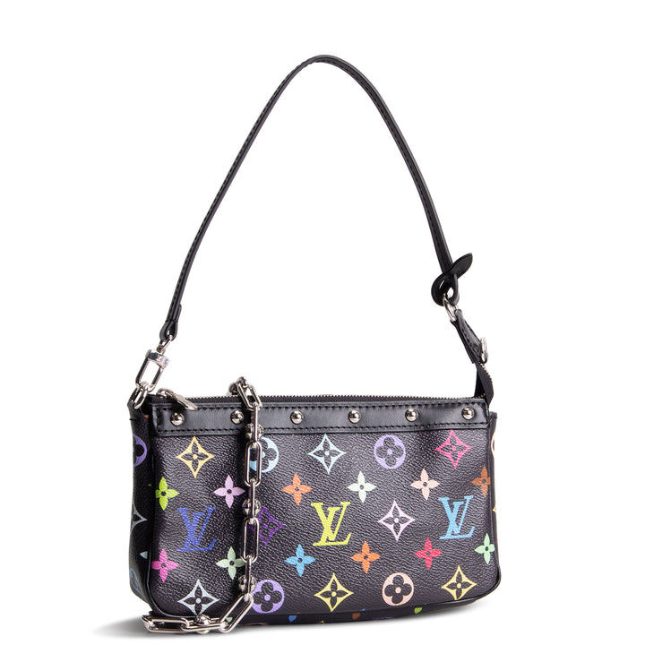 LOUIS VUITTON x TM Monogram Multicolore Pochette Accessoires - Black