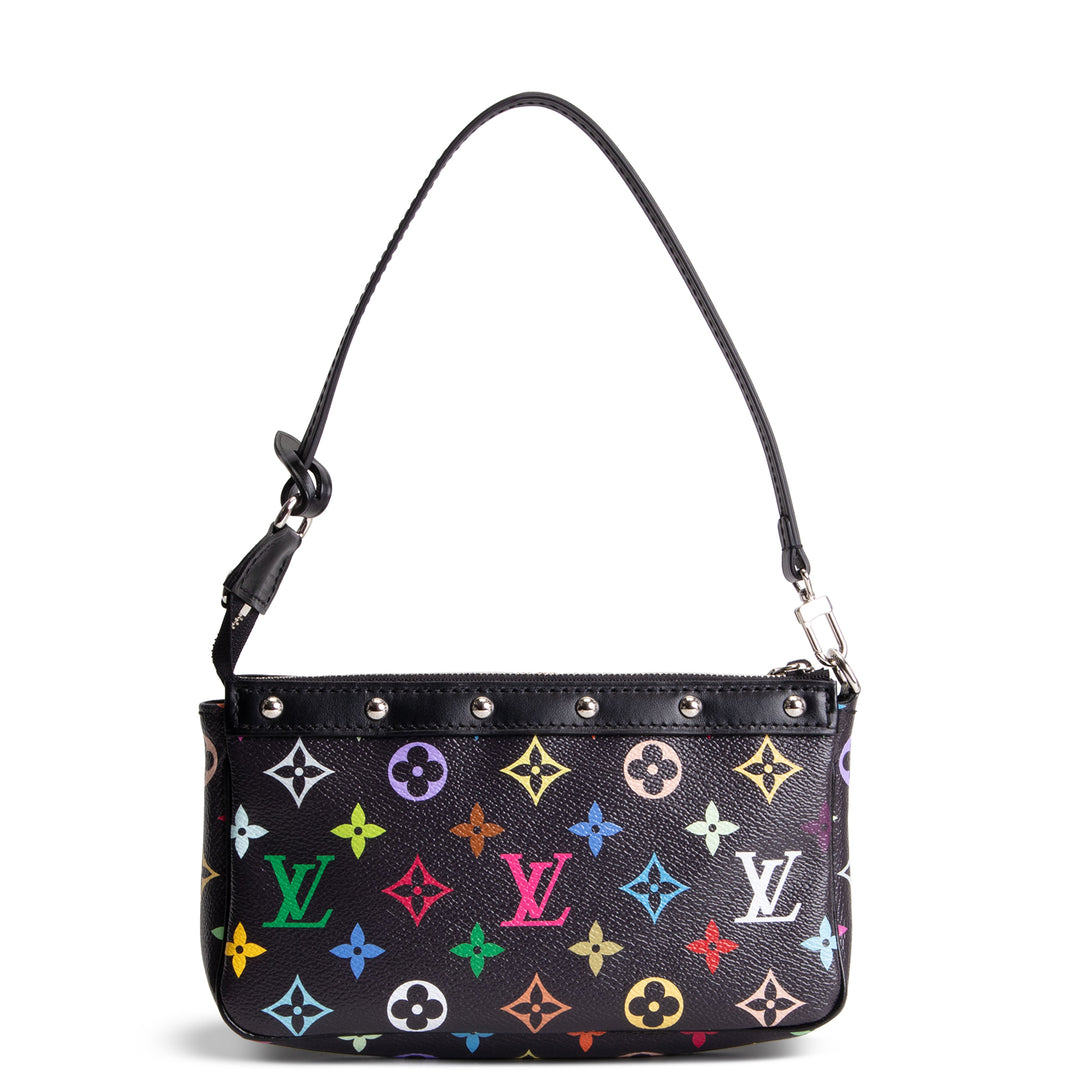 LOUIS VUITTON x TM Monogram Multicolore Pochette Accessoires - Black