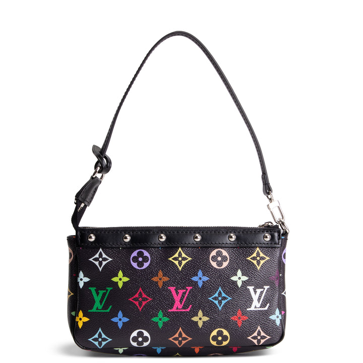 LOUIS VUITTON x TM Monogram Multicolore Pochette Accessoires - Black
