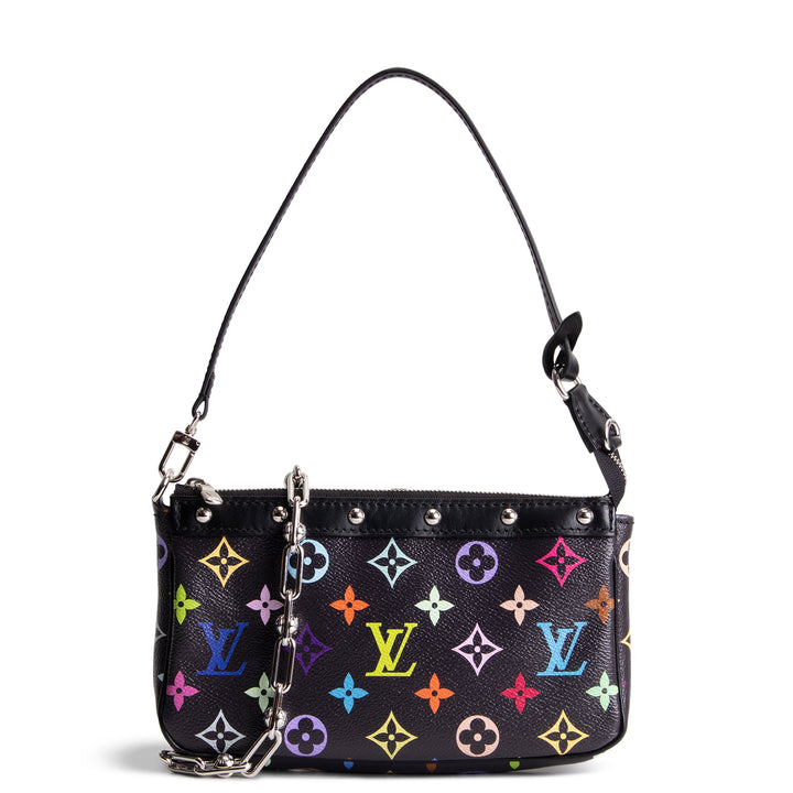 LOUIS VUITTON x TM Monogram Multicolore Pochette Accessoires - Black