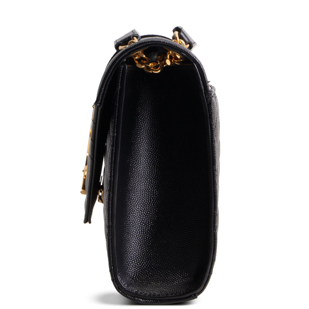 SAINT LAURENT Grain de Poudre Triquilt Medium Envelope Bag