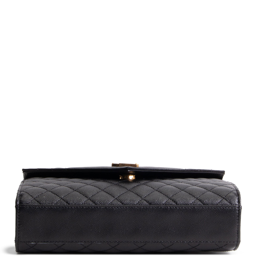 SAINT LAURENT Grain de Poudre Triquilt Medium Envelope Bag