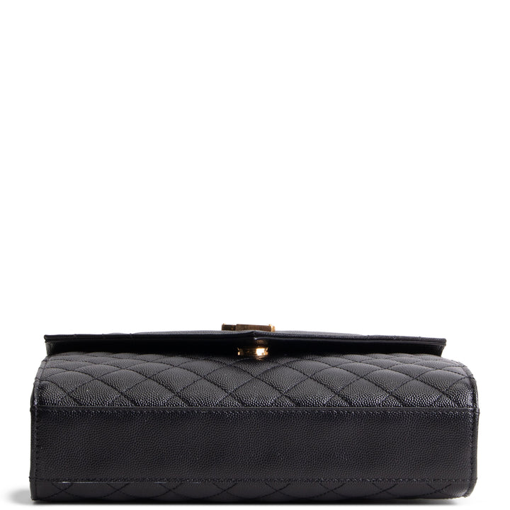 SAINT LAURENT Grain de Poudre Triquilt Medium Envelope Bag