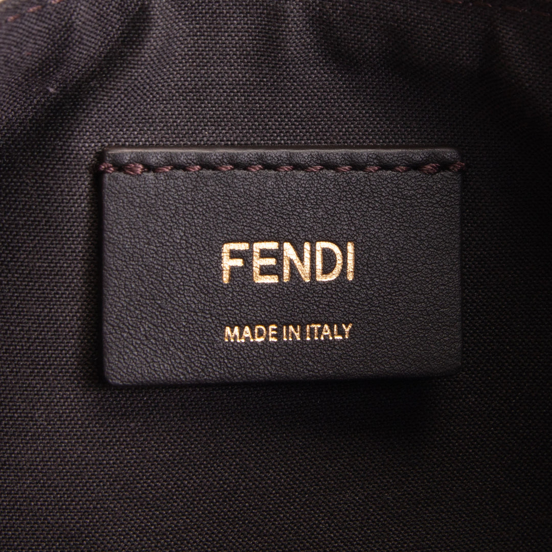 FENDI Leather Braided Fendigraphy - Cream