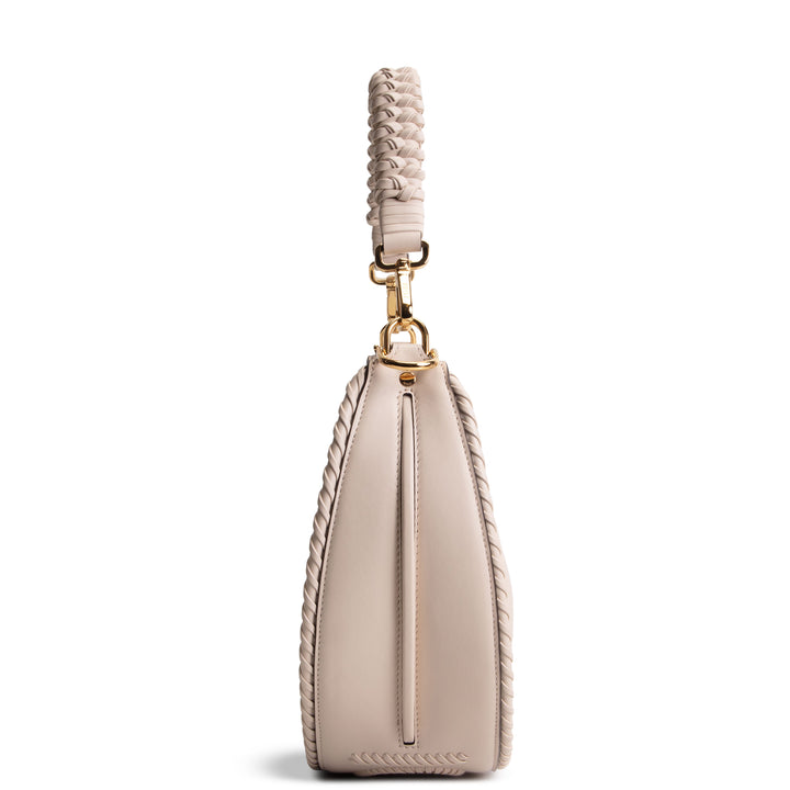 FENDI Leather Braided Fendigraphy - Cream