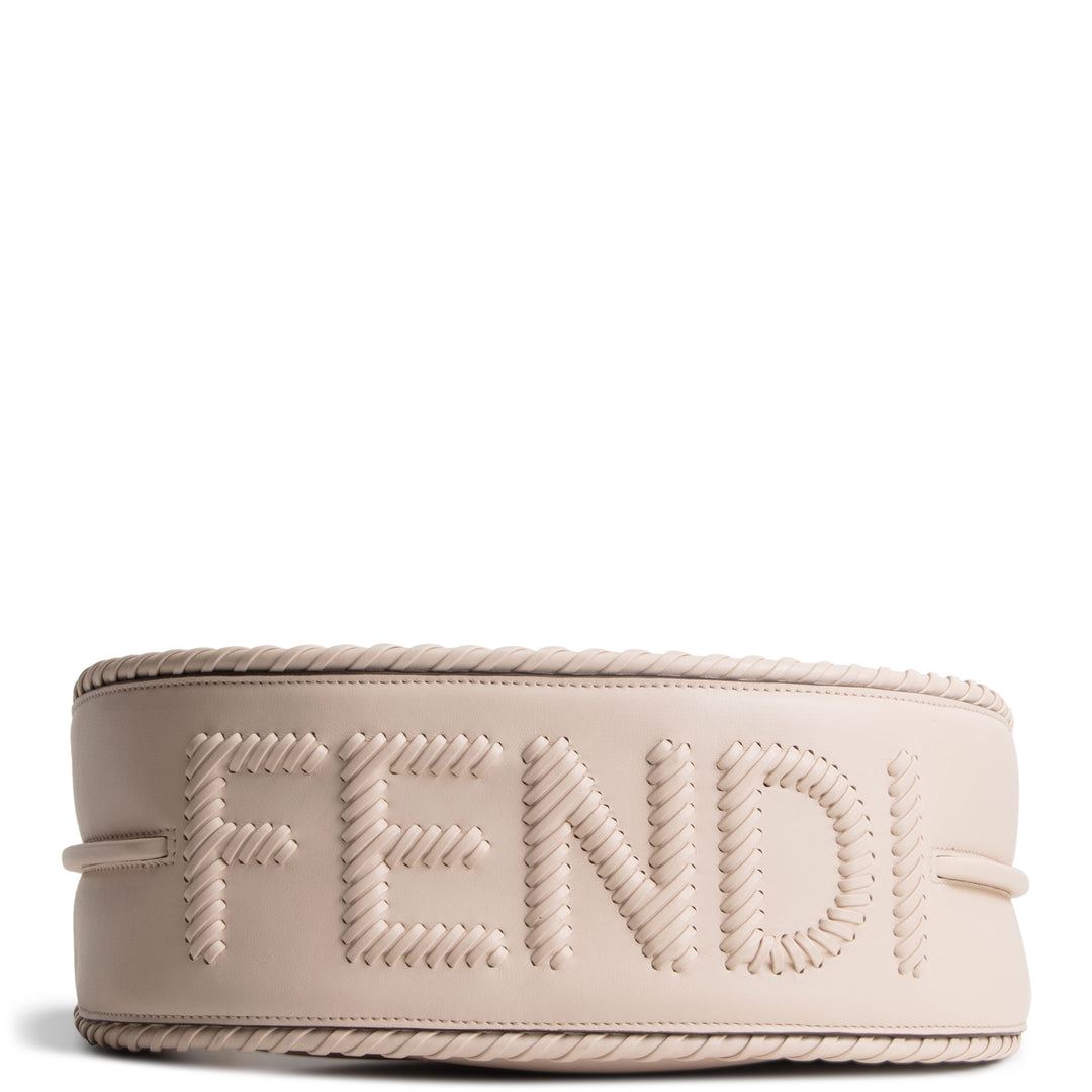 FENDI Leather Braided Fendigraphy - Cream