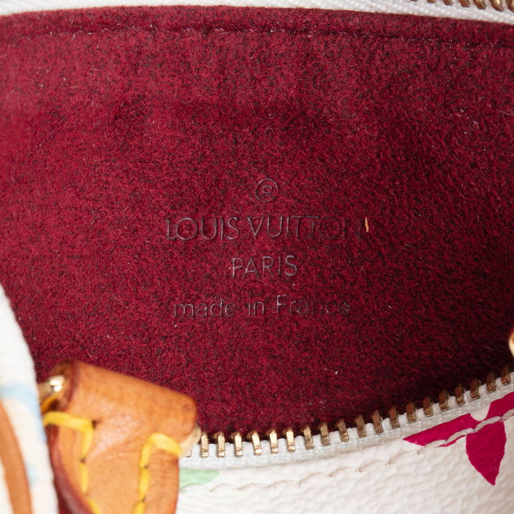 LOUIS VUITTON Vintage Monogram Multicolore Speedy Nano - White