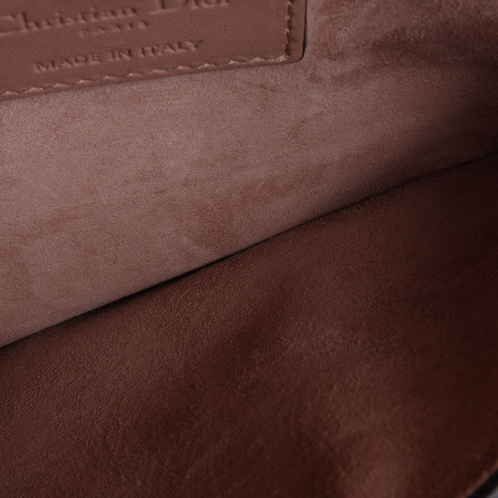 DIOR Ultramatte Leather Saddle Belt Bag - Nude