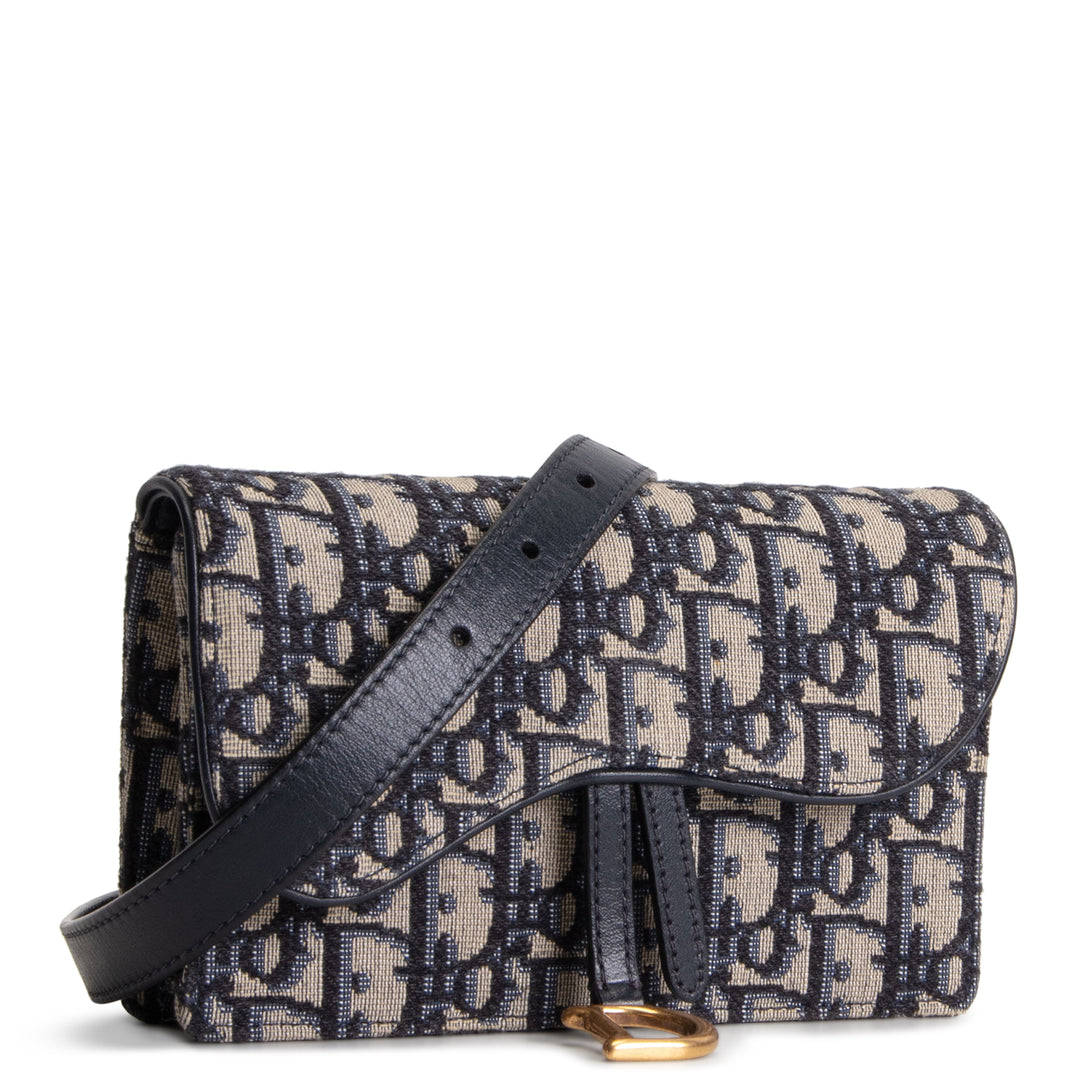 DIOR Oblique Jacquard Saddle Belt Bag