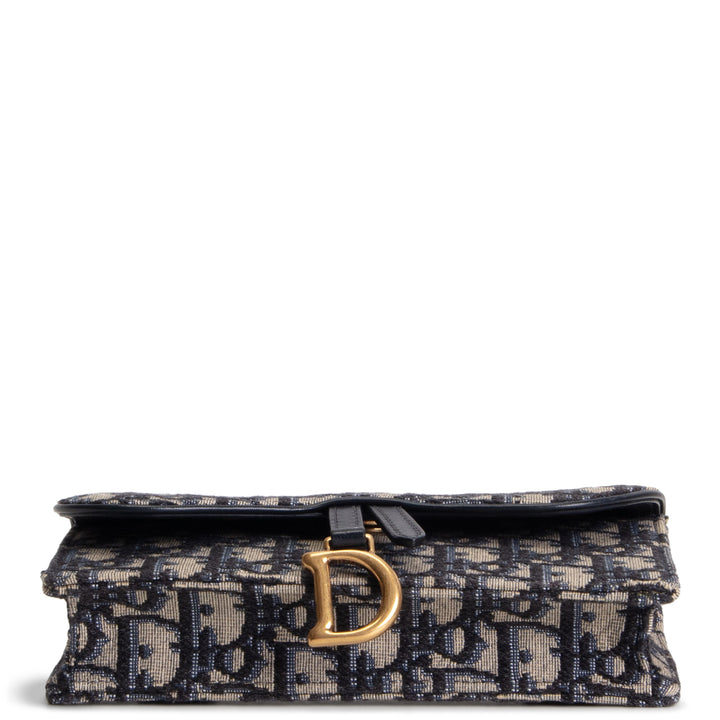 DIOR Oblique Jacquard Saddle Belt Bag