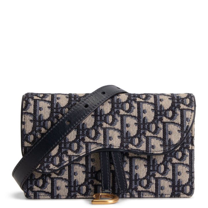 DIOR Oblique Jacquard Saddle Belt Bag