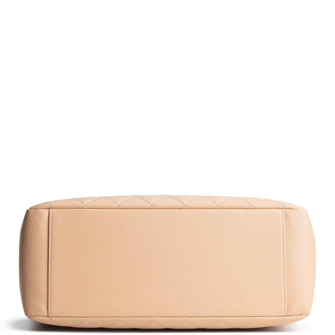 CHANEL Caviar Grand Shopping Tote -Beige