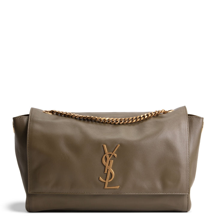 SAINT LAURENT Suede Leather Reversible Kate - Olive Green
