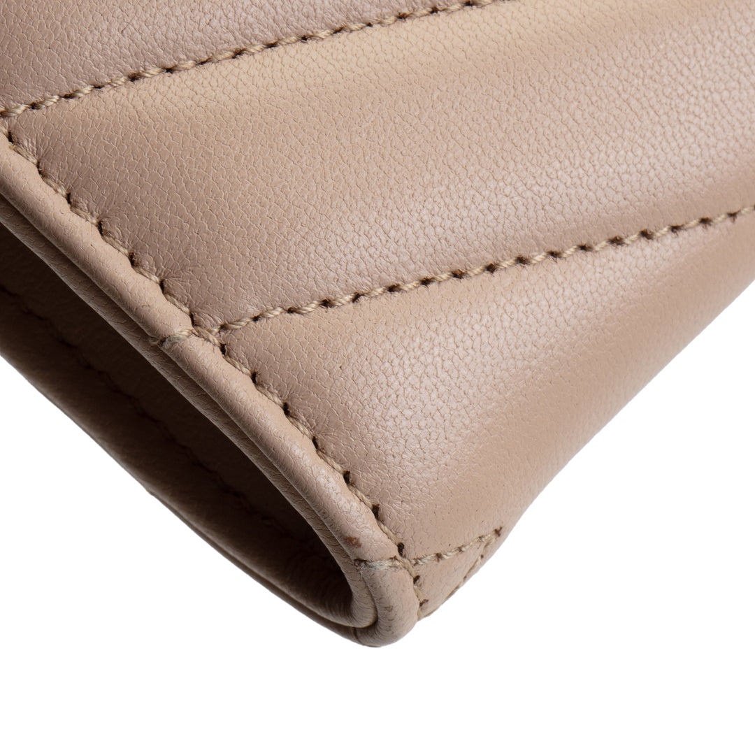 SAINT LAURENT Continental V-Flap Wallet OUTLET FINAL SALE