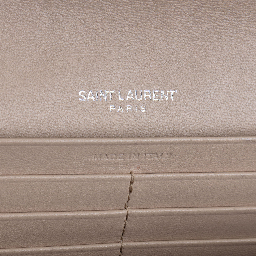 SAINT LAURENT Continental V-Flap Wallet OUTLET FINAL SALE