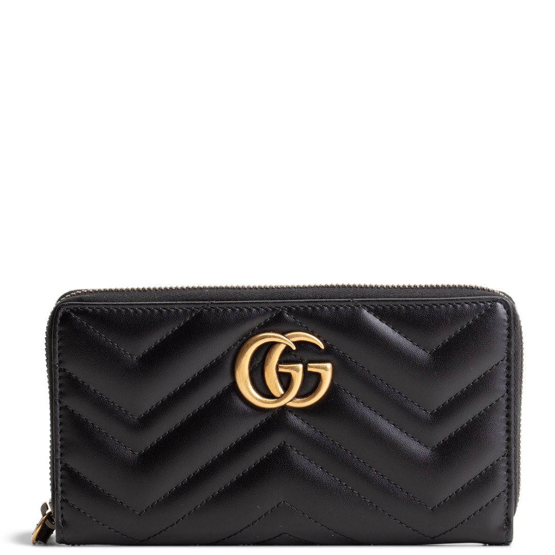 GUCCI GG Marmont Zip Around Wallet