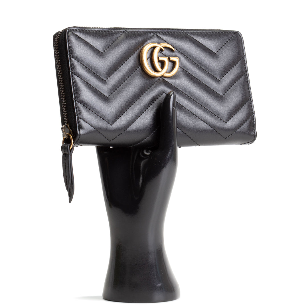 GUCCI GG Marmont Zip Around Wallet